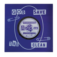 Mikrofasertuch "God Save The Clean" Schallplatte