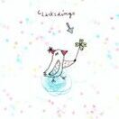 Postkarte*Glücksdings. Von karindrawings.