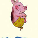 Postkarte* Arschbombe. Von Wolf Erlbruch.