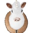 Wandhaken „Einhorn“. Von Hand gefilzt. Mit praktischem Aufhänger.