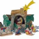 Bastelbogen kleine Krippe zum selber bauen. Verpackt in Zündholzschachtel. Bastelbogen kleine Krippe zum selber bauen. Verpackt in Zündholzschachtel.