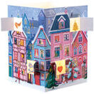 Adventskalender* Leuchte «Winterstadt». Mit Transparentbildern für Teelicht! Adventskalender* Leuchte «Winterstadt». Mit Transparentbildern für Teelicht!