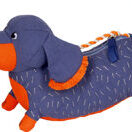 Täschli* Stoff-Dackel mit Geheimfach. Stofftier und Täschchen in einem.