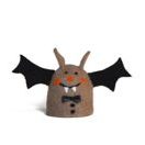 Eierwärmer handgefilzt*Fledermaus mit Vampirzähnchen