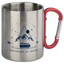 Tasse* Outdoor Tasse Karabiner Becher «Adventure is waiting”.
