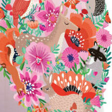 Karte mit Lasercut Technik „Summer Forest“