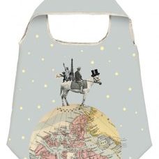 Shopper "Weltenbummler". Notfall-Tasche zum Mitnehmen.