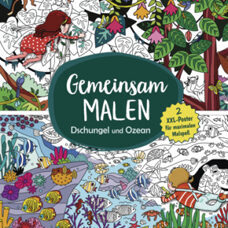 Buch* Gemeinsam malen: Dschungel und Ozean.
