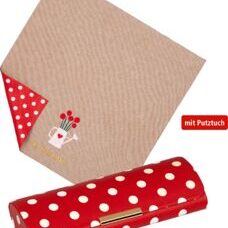 Brillenetui* Etui mit Putztuch "Fröhliche Tupfen"