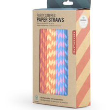Papier Trinkhalme "Paper Stripes" aus biologisch abbaubarem Papier