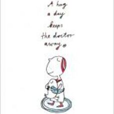 Postkarte*A Hug a Day. Von karindrawings.