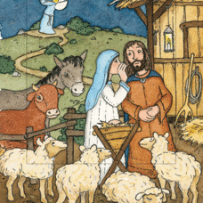 Karte* Lebende Karte „Mädchen“. Die Weihnachtskarte mit Überraschung!