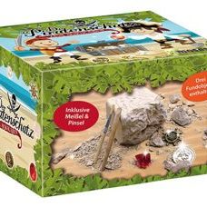 Piratenschatz zum Ausgraben. Mit Spatel und Pinsel zum Freilegen der verbotenen Schätze!