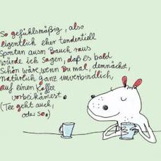 Postkarte* Tee geht auch, oder so von Karin Drawings.