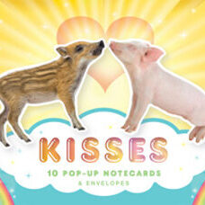 Kisses Briefpapier Set mit 10 Pop-up Karten und Couverts
