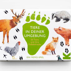 Spiel* Tiere in deiner Umgebung. 25 Tiere und ihre Fussabdrücke. Memory.
