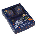 Cupcake Set „Space Adventures“. Mit 24 Förmchen und 24 Toppers.