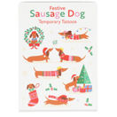 Tattoos* Abwaschbare Tattoos «Festive Sausage Dog»