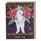 Doppelkarte mit Couvert „Glad you did thank you foil card“