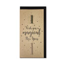 Doppelkarte* Wish you a magical new year. Mit Wunderkerzen! Doppelkarte* Wish you a magical new year. Mit Wunderkerzen!
