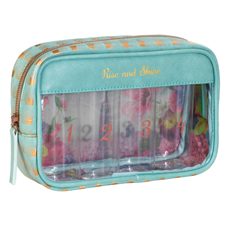 Reisenecessaire mit 4 x 100ml Fläschchen – der Beauty-Flugbegleiter.