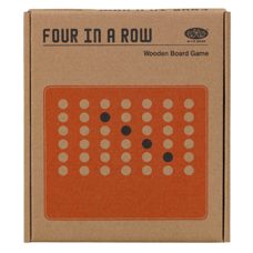 Spiel* Vier gewinnt. In edlem Holzdesign.