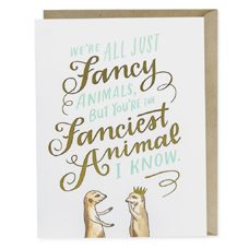 Doppelkarte mit Couvert „ Fancy Animals“