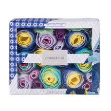 Badeblüten Set Vintage & Co. Stilvolles Geschenkset  mit Seifen-Blumen. LETZTES STÜCK!