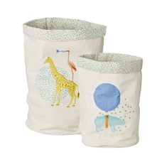 2er Set Aufbewahrungskörbe in fantasievollem Design. LETZTES STÜCK!