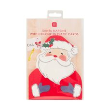 Servietten* Santa Servietten mit dazu passenden Tisch-Kärtli.