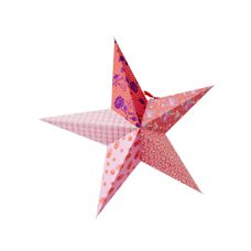 Weihnachtsdeko Papier-Stern. Einfach aufzufalten und zusammenzufalten.