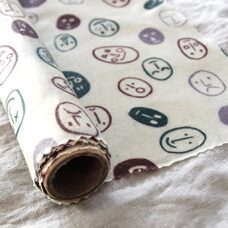 Bienenwachstuch-Rolle* Beeswax roll «Faces»