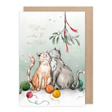 Doppelkarte* Meet me under the mistletoe.