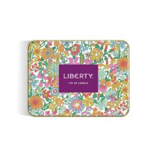 Dose mit Etiketten* Tin of Labels «Liberty» mit 72 Aufklebe-Etiketten.
