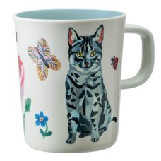 Becher mit Henkel „chat gris“ von Nathalie l’été für Petit Jour