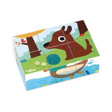 Puzzle* Würfel Puzzle mit herzigen Tieren aus Holz